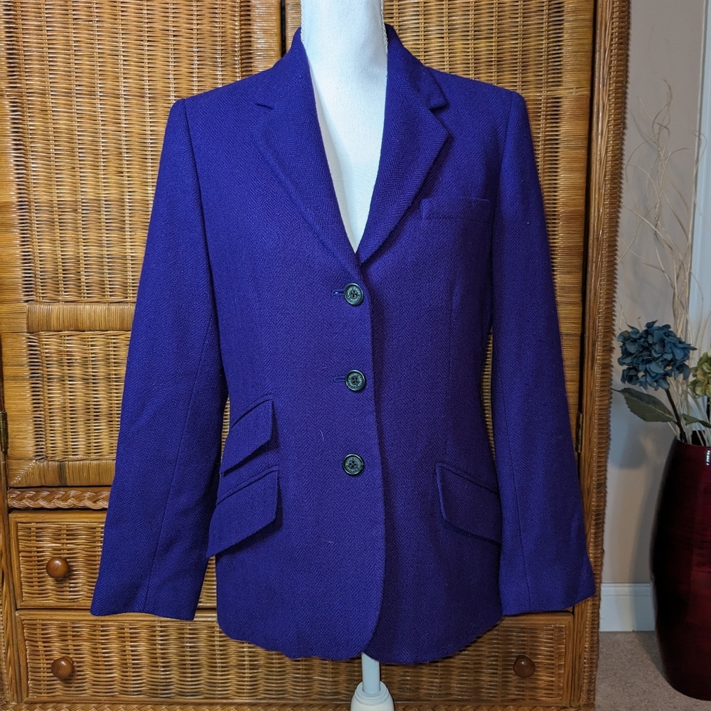 Ralph Lauren Stunning Vintage Purple Jacket SIZE 10P